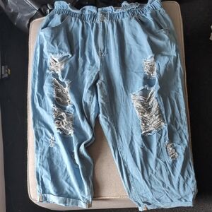 SHEIN Light Blue Denim Jeans